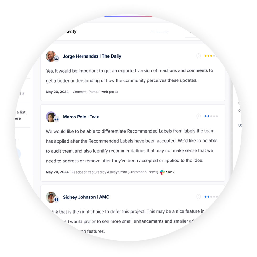 Comments and feedback